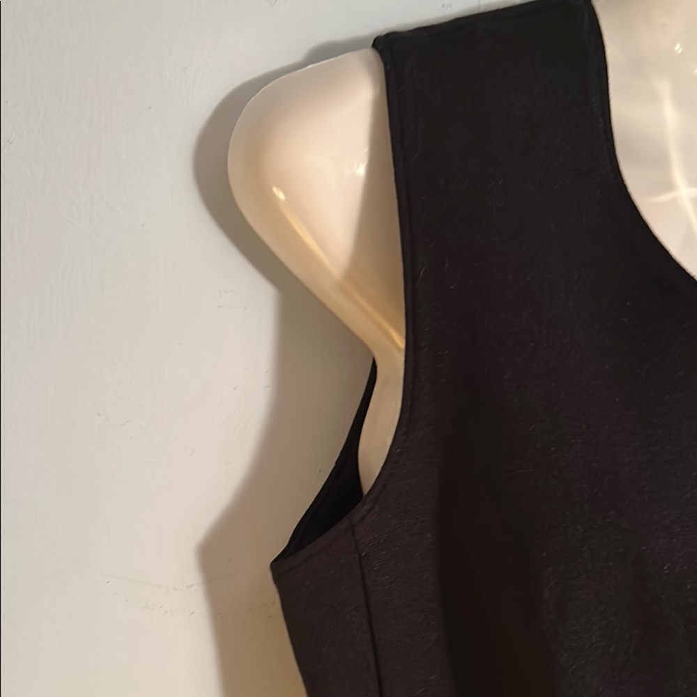 Elegant Black Button Up Women's Vest size 8 - Picture 10 of 14